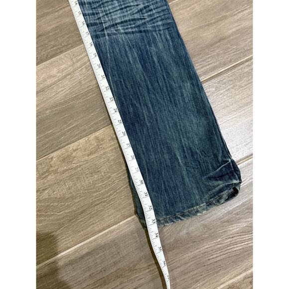 Vintage Y2k Women's ALMOST FAMOUS Flared Low-rise Jeans Size 7 - Picture 6 of 6